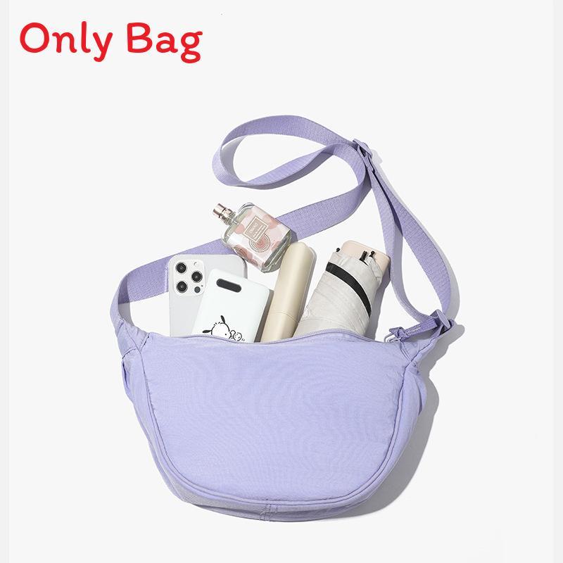 Piccola Borsa a Tracolla in Tessuto Oxford per Donna con Chiusura a Zip e Tasca per Carte per Uso Quotidiano