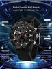 SANDA 3D Multifunction Sports Watch – 3 Time Zones, Waterproof, Student Wristwatch