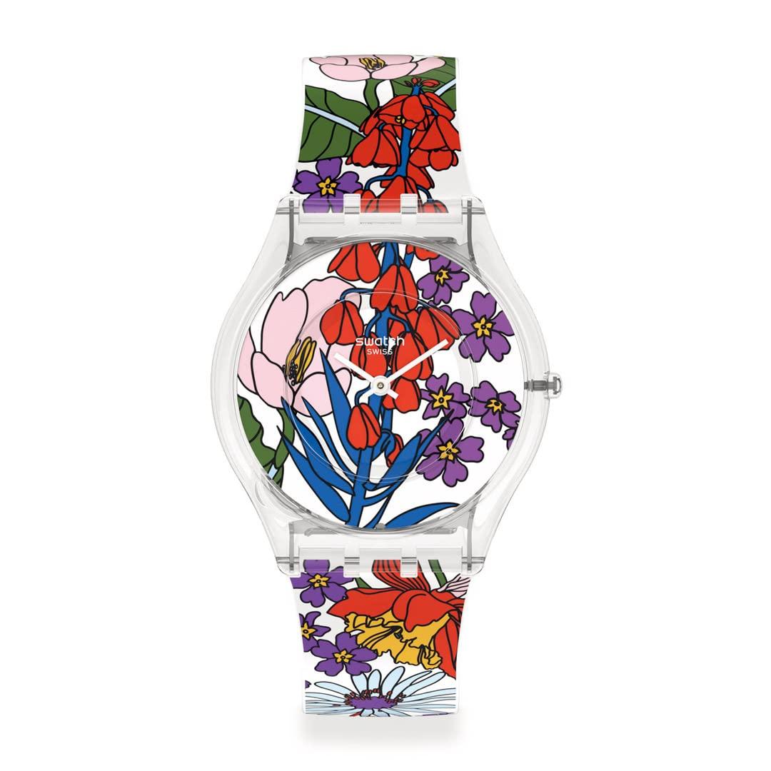 

Watch Swatch BOTANICAL PARADISE SKIN Classic SS08K110 White [Swatch] Women s чистий