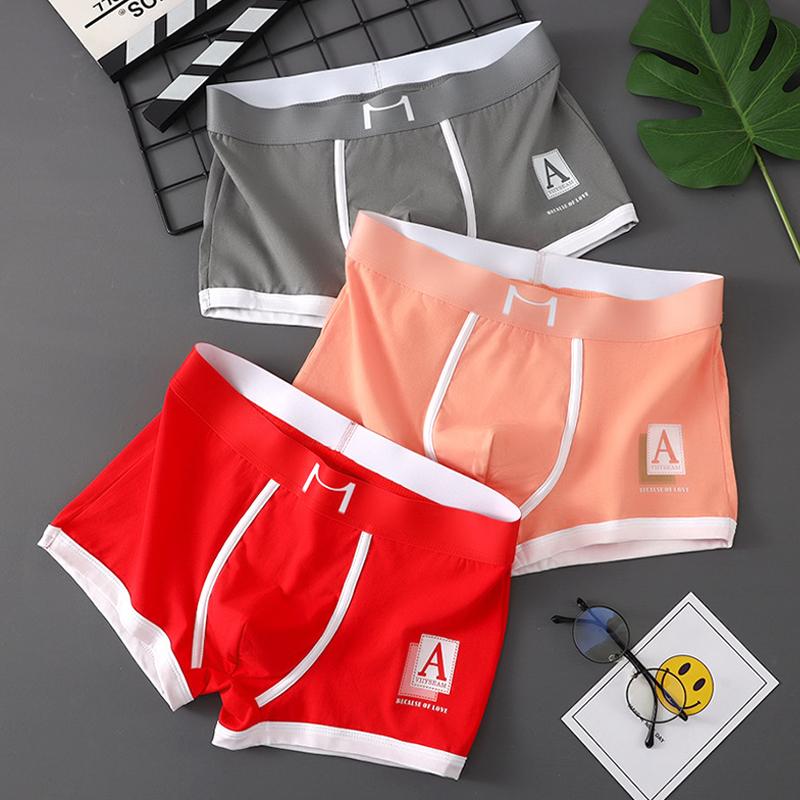 1/3 PCS Men's Panties  Underwear Boxers Briefs Mens Fashion  Boxershorts Trends Youth Personality Underpants