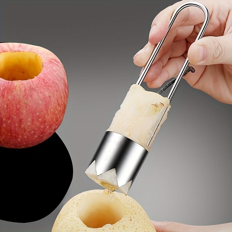 

Stainless Steel Red Bell Pepper Corer & Seed Cutter - Ideal Fruit Core Remover for Kitchen серебряный