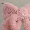 Girl Large Bow Hairpin Solid Color Plush Texture Hair Clip Autumn Winter Style Hair Accessory Daily Wear