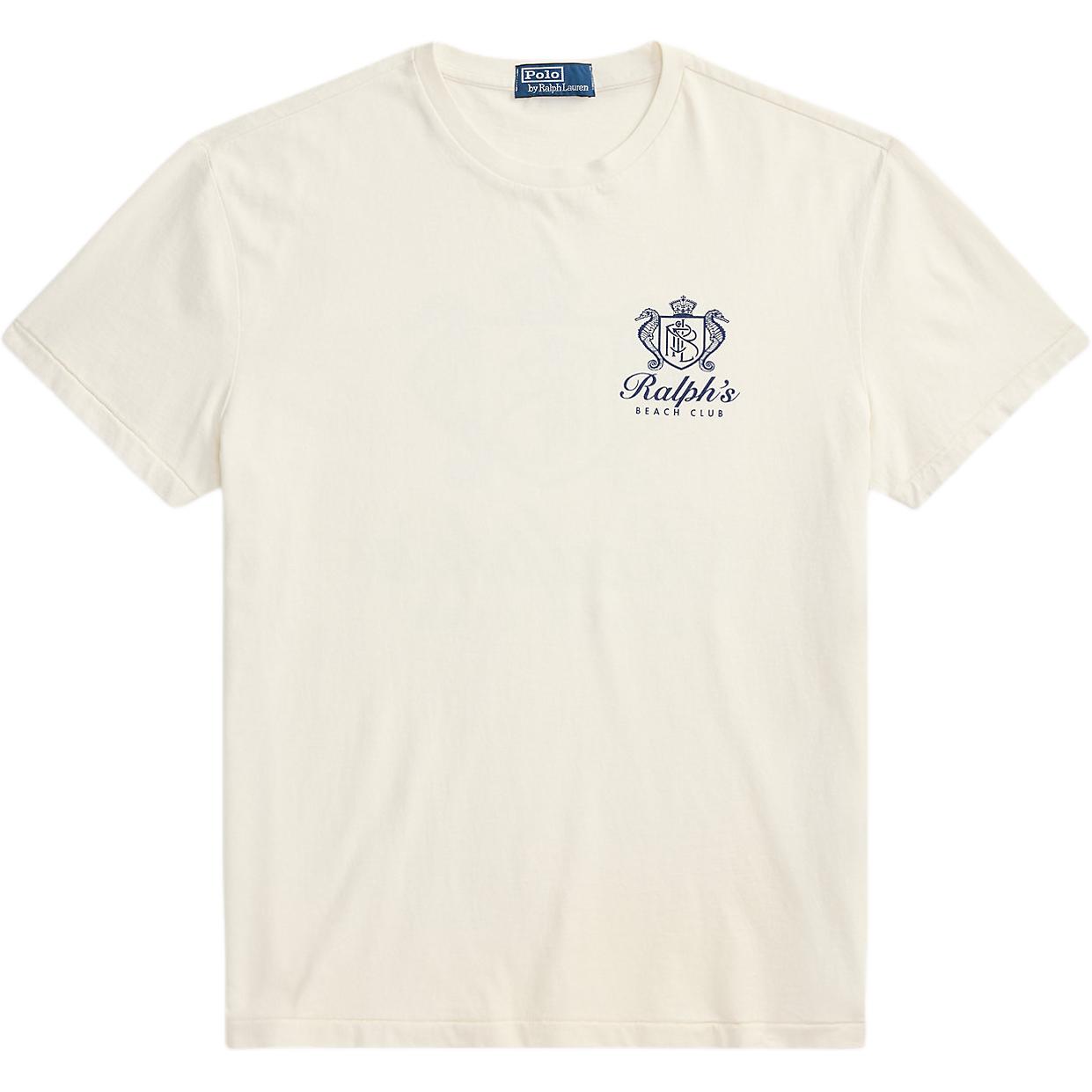 

Polo Ralph Lauren Хлопковая футболка с коротким рукавом и принтом, с круглым вырезом, Классическая версия, Мужские топы 710B14580001 XL