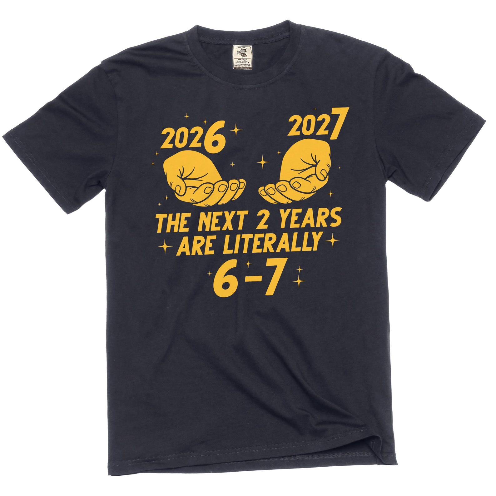 Funny 2026 2027 6-7 T-Shirt Six Seven internet meme viral T-Shirt 3XL