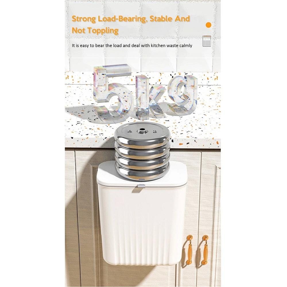 An der Wand montierter Mülleimer, Aufbewahrung im Küchenschrank, intelligenter Eimer für das Recycling im Badezimmer, hängende Mülleimer, Küchenzubehör