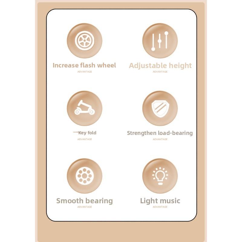 Hulajnoga dziecięca, Hulajnoga składana ślizgowa trzy w jednym dla chłopców i dziewczynek