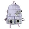 School Bow Backpack With Nylon Material And Zipper Closure For Daily Commute