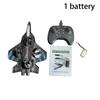 1 Sett Elektrisk Skum Seilfly Stunt Tumbling Uav Svevende Helikopter Flymodell 2.4G Fjernkontroll Jagerfly Med LED-lys