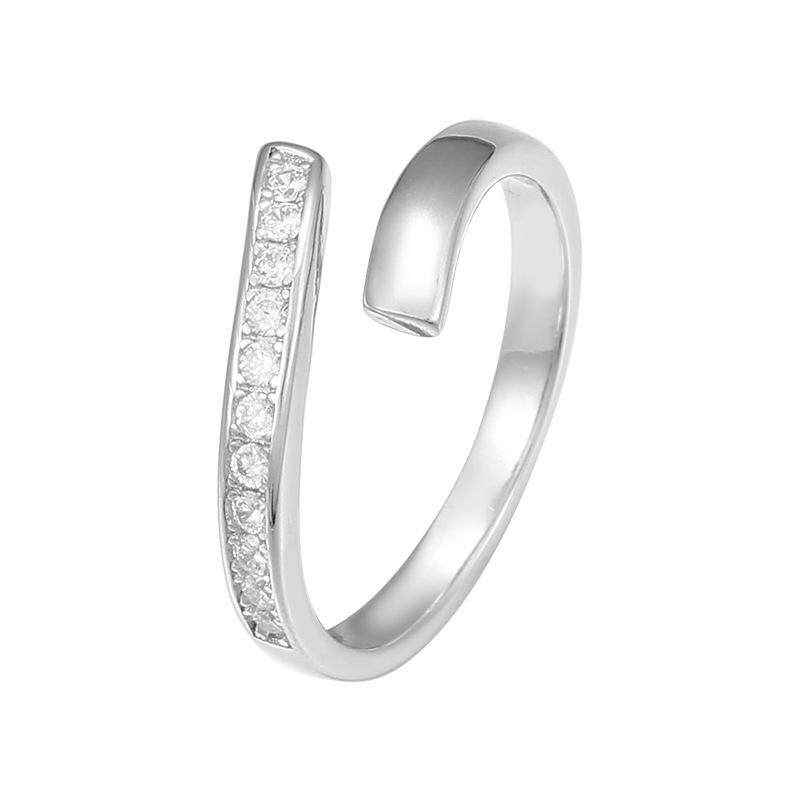 Banyan Tree S925 Silver Mobius Couple Rings - Korean Geometric Design