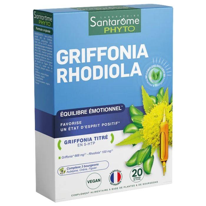 Santarome Bio Griffonia Rhodiola 20 Ampullen