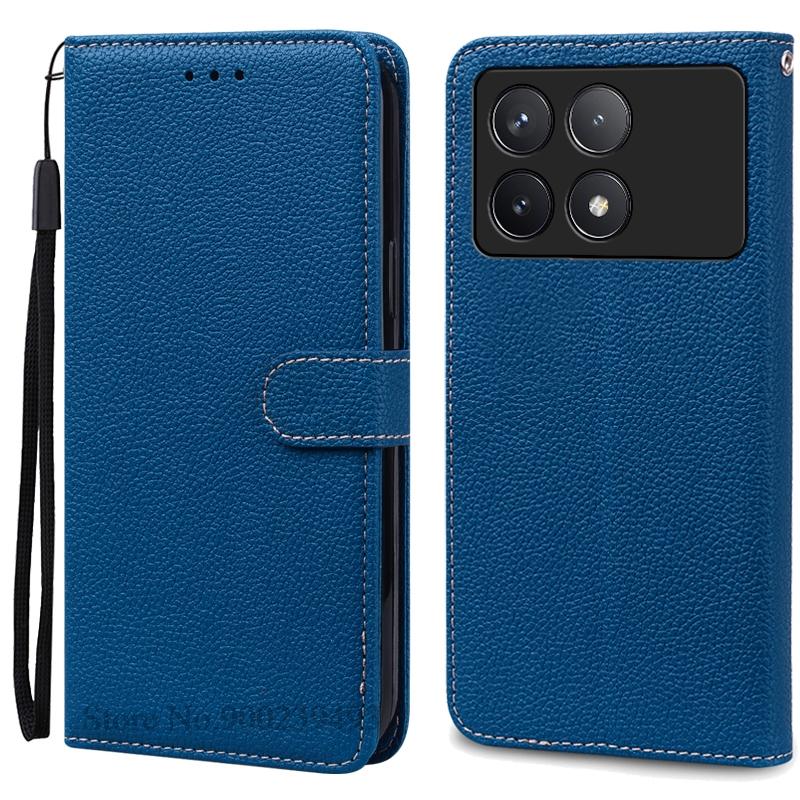 Pouzdro F6 Pro pro POCO F6 Pro Pouzdro Silikonová peněženka Kožené vyklápěcí pouzdro pro Xiaomi Poco F6 Pro 5G Pouzdro Knižní obal Fundas