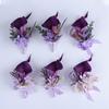 Purple Calla Lily Corsage & Boutonniere Set for Weddings & Events