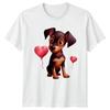 Puppy Dog Heart Balloons Animals Graphic Tee Unisex TShirt Unisexs Unisexs Top