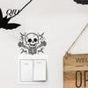 Traceless Switch Sticker Halloween Skeleton Light Sticker, Electric Decal, Removable Cover Decals, PVC Waterproof Wall Art for Home