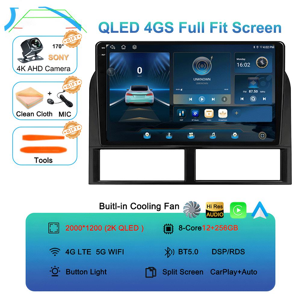 Android 14 Pentru Jeep Grand Cherokee II WJ 1998 - 2004 Radio Auto Player Multimedia Video Navigație GPS QLED IPS Nu 2din DVD 2 din