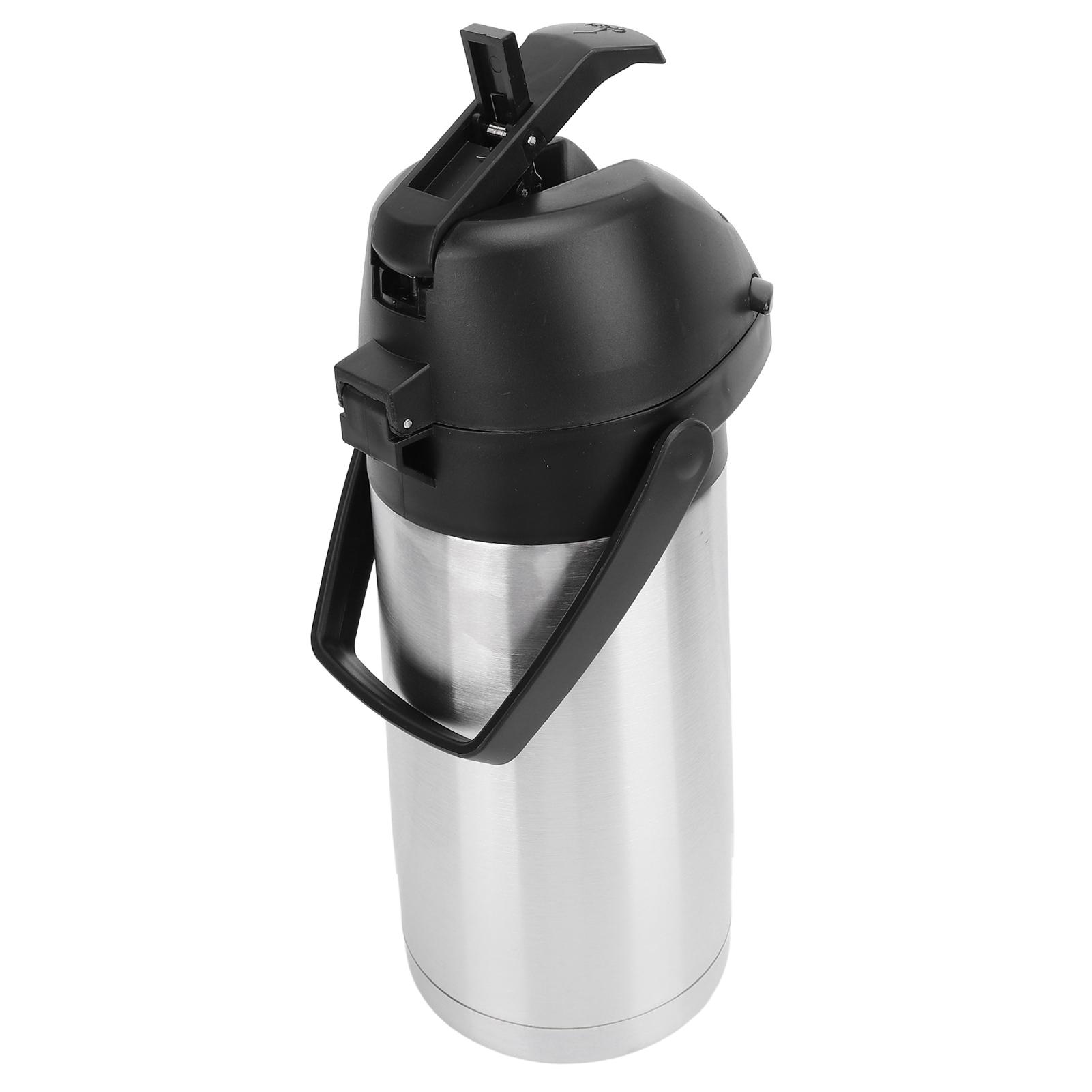 Koffiedispenser met Pomp Geïsoleerd Roestvrij Staal Thermische Drankendispenser voor Warm Koud Water Feest Chocoladedrankjes