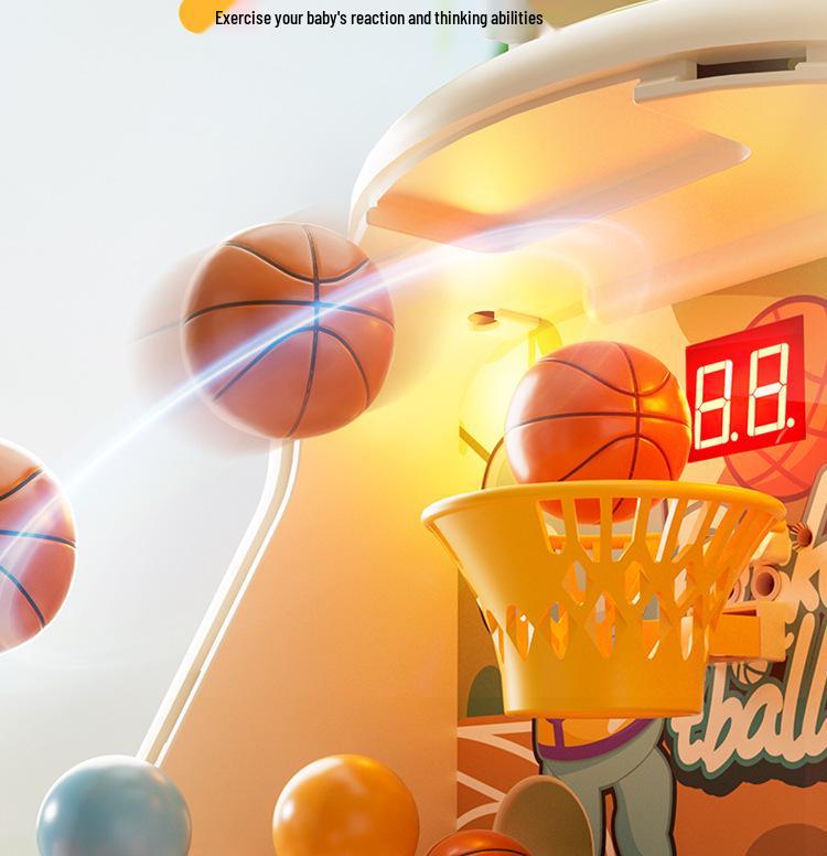 Stolní basketbalový automat na mince pro děti - Narozeninový dárek pro věk 3+, Rozvíjí myšlení