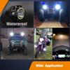 LED Fog Lights U7 Spotlight Daytime Running Lights with White Angel Eyes Ha