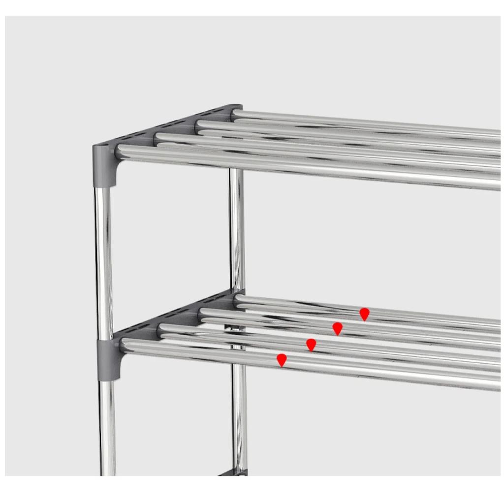 Solid Color Metal Storage for Miscellaneous Items, Simple Book Storage, Double Row Bookshelf Suitable for Study and Home Use