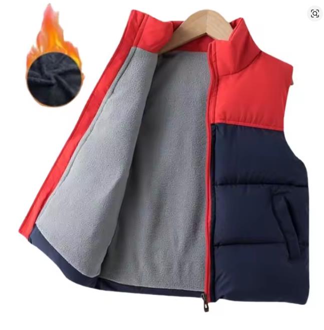 Mädchen Jungen Daunenwesten aus Baumwolle für Kinder Warme ärmellose Jacke Kinderweste Oberbekleidung Herbst Winter Jungenmantel