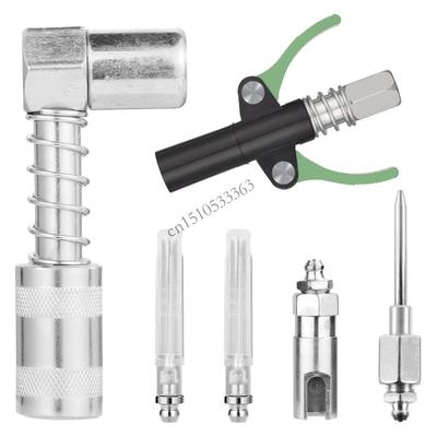 090E Professional Grease Fitting Accessories Set 90° Angled Coupler High Pressure Resistance For Industrial Maintenance Tool