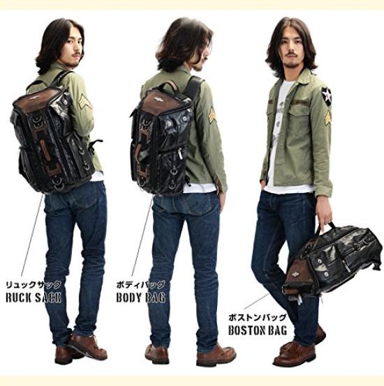 [Gerät] 3-Wege-Rucksack, Schwarz