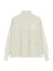 Women's Solid Color High-End Knit Sweater: Warm Slimming Half-High Collar Long Sleeve Pullover for Autumn and Winter