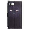 For iPhone 16e Case Pattern Print PU Leather Wallet Phone Cover Cross Texture