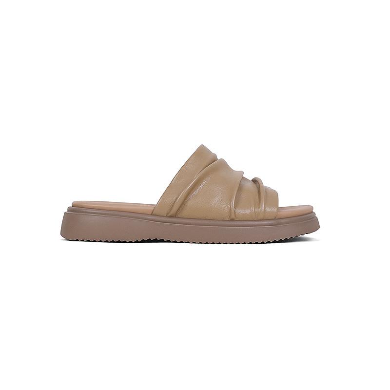 [Support the sole of the arch] Summer dopamine outer wear to increase the height of casual one-word sandals women's 2025 thick-soled sandals