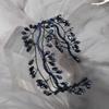 Woven Wire Hair Hoop Elegant Headpiece Super Temperament Crystal Leaf Branch Headband  Formal Prom