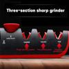 1Pc Black/Red Stainless Steel Kitchen Facilitative Sharpener Tool Angle Adjustable Five In One Knife Sharpener Professional
