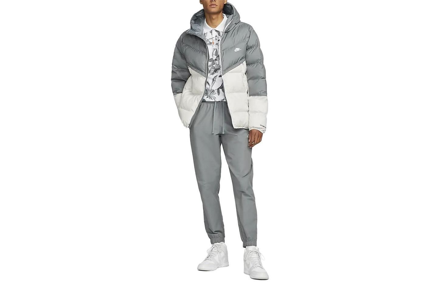 Nike Jackets Men s Gray Hooded Thickened Other DR9605-084 XXL