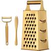 4 Sides Box Grater For Kitchen,Stainless Steel Cheese Grater With Handle,Multi-Function Vegetable Slicer Food Shredder For