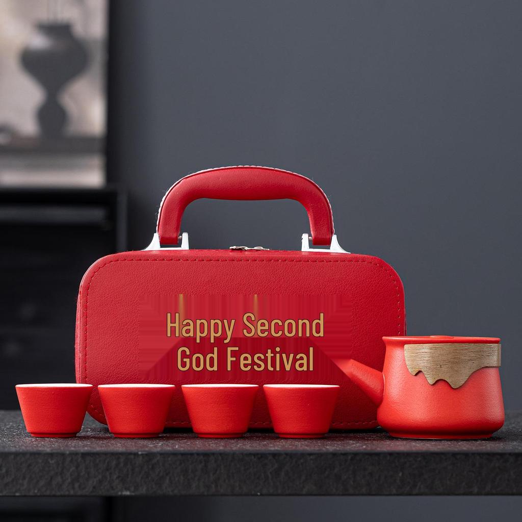 Creative Women's Day Travel Tea Set: March 8th Goddess Festival Souvenir with Customizable Logo for Customers or Employees