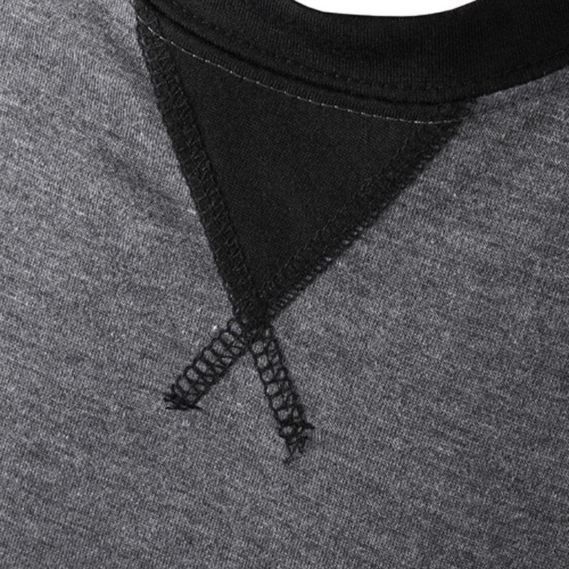 Stylish Men's Slim Fit Crew Neck Long Sleeve Raglan Tee With Classic Appeal