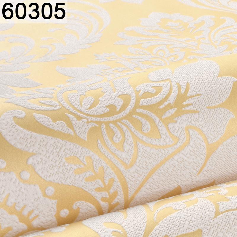 Floral Pattern 3D Textured Wall Paper Embossed Damask Wallpaper Bedroom Living Room Background Home Decor Grey Purple BrownWhite