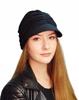 Turban Marika Be-05 - Elegant Black Cotton Cap