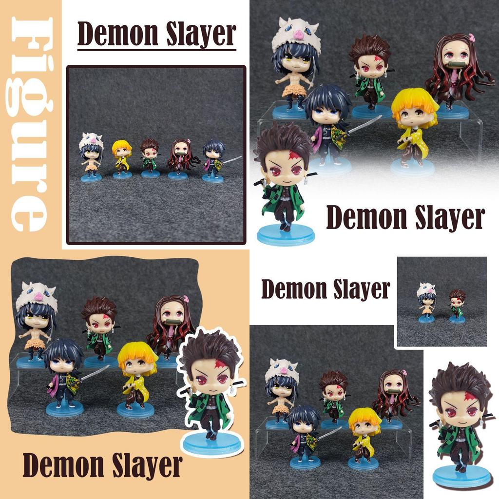 Cute Handcrafted Demon Slayer Q Dolls Featuring Kamado Tanjirou And Nezuko Characters
