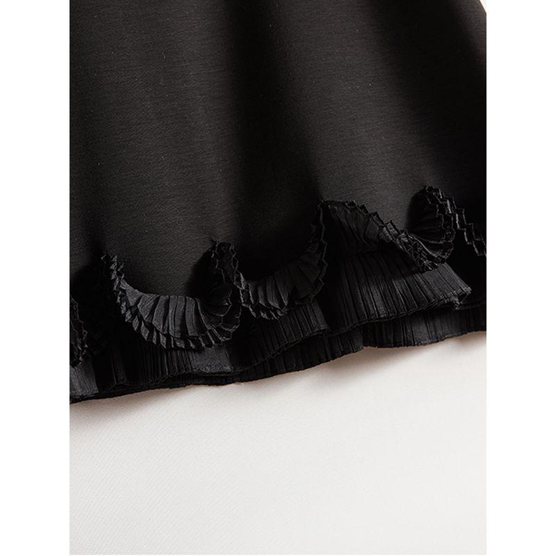 Mesh Flower Cluster Clothes! Penny-Level Elegance Women's Short-Sleeved Tencel Cotton Pullover round Neck T-shirt 2025 Summer Hot Tops
