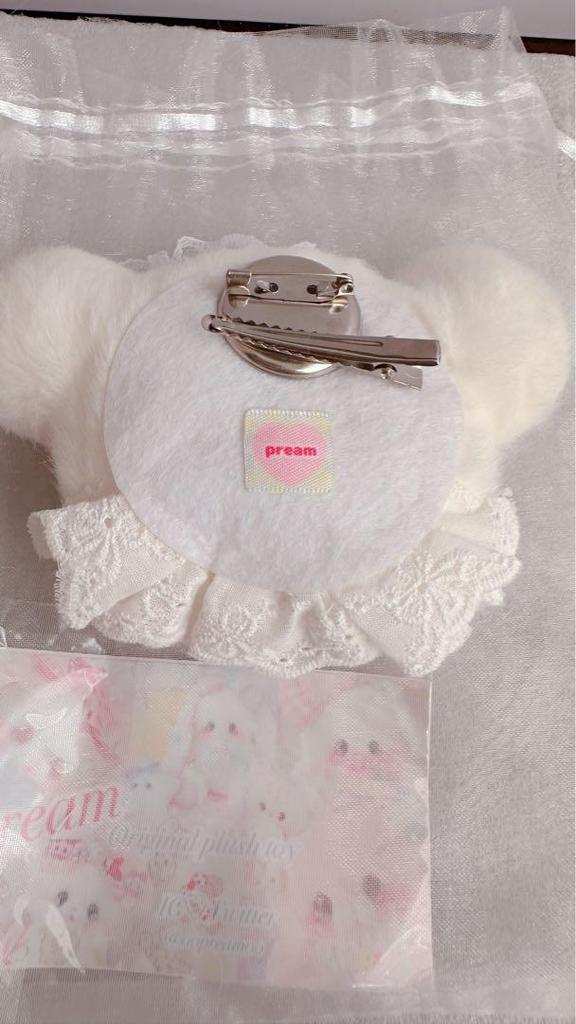 [USED] pream Sanrio Artist Teddy Bear Handmade Plush Brooch Bear