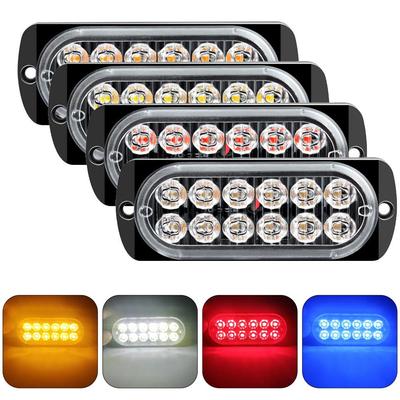 אור אזהרה לרכב 12LED אור חירום תקלה מנורת איתות לרכב משאית נגרר אור צד LED ענברי 12V לאביזרי רכב משאית טרקטורון מנוע