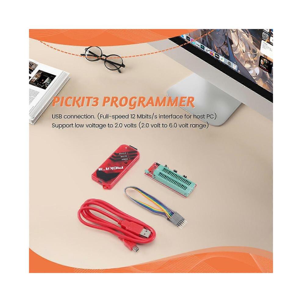 PICKIT3 Programmer + PIC ICD2 PIC Kit 2/3 Programming Adapter Universal Programmer Seat FZ0508