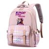 Neuer Anime Cartoon K-Pop Bedruckter Rucksack mit großer Kapazität für Teenager Schüler Mädchen Junge Schultasche Buchtasche Damen Wasserdichte Reisetasche Mochila Kindergeschenk