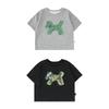 Yoyou Jungen 10A Antibakterielles Kurzarm-T-Shirt mit Cartoon-Pony-Print