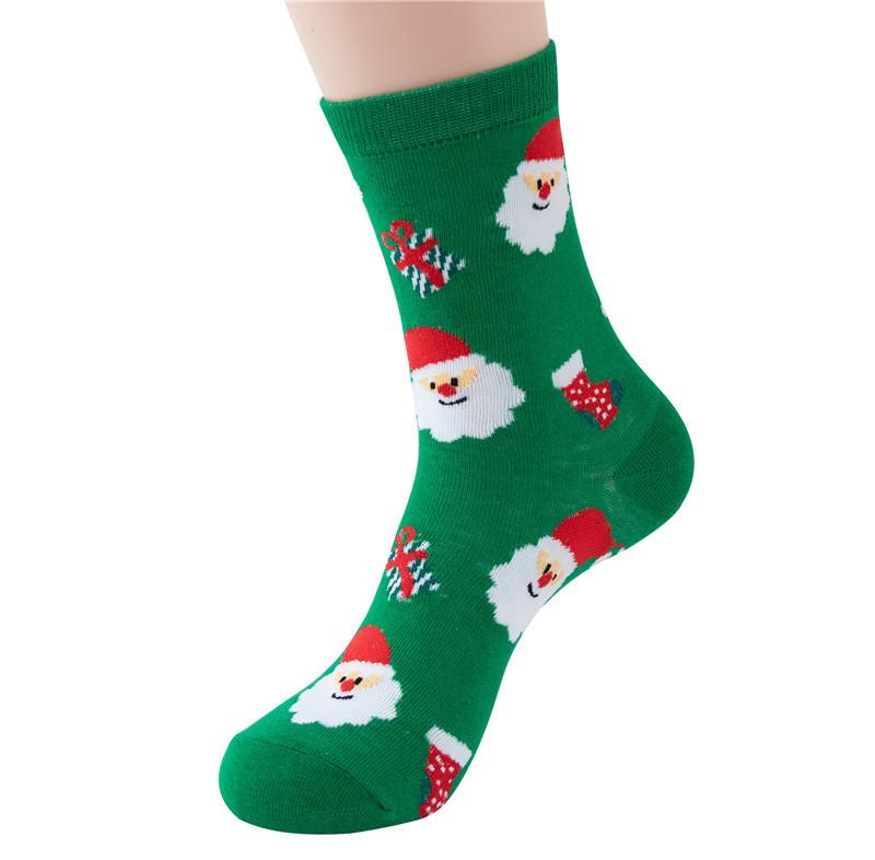 Novelty Socks Christmas Socks Santa Claus Socks, Christmas Multi Color Cartoon Christmas Socks Cotton