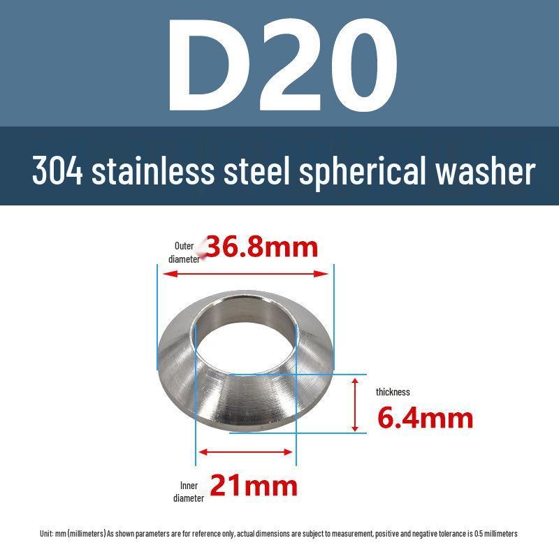 304 Stainless Steel Spherical Tapered Gasket - Concave-Convex Combination