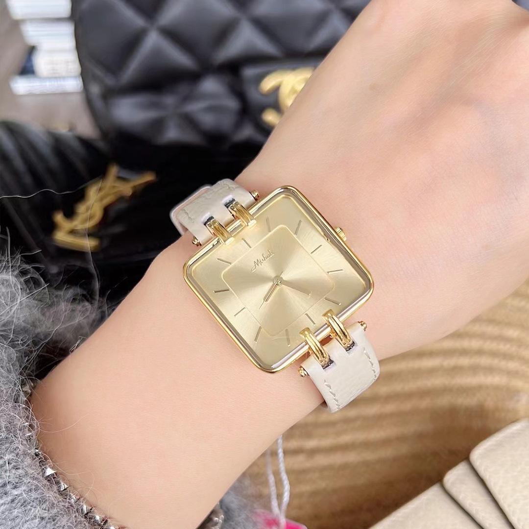 Fashion Square Belt Watch Simple Light Luxury Elegant Daughter Style Women S Watch With