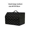 Car Trunk Storage Box Large Capacity Multiuse Tools Storage Bag Auto Leather Stowing Tidying Folding For Emergency Storage Box