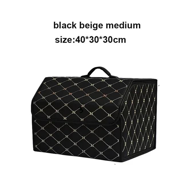 Car Trunk Storage Box Large Capacity Multiuse Tools Storage Bag Auto Leather Stowing Tidying Folding For Emergency Storage Box