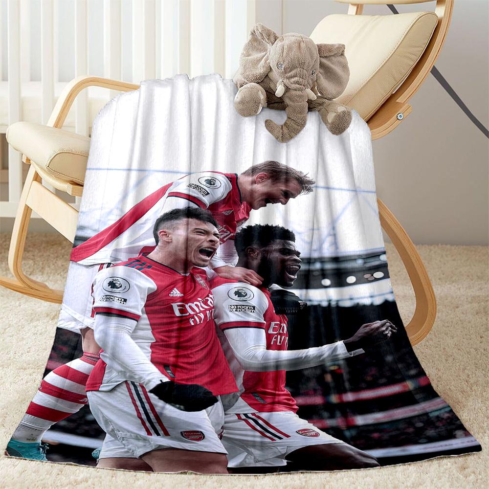Arsenal Decke Weich Warm Gemütlich Geeignet für Bettwäsche Meeresufer Sofa für Alle Jahreszeiten Modern Bestes Feiertagsgeschenk für Freunde Familie